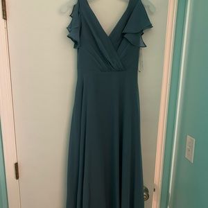 Size 10 blue girls bridesmaids dress!